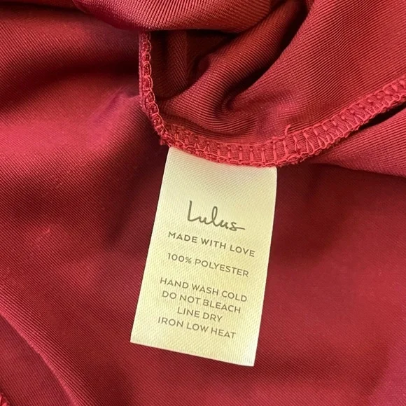 Lulus Flawless Charm Velvet Mock Neck Tiered Long Sleeve Mini Dress Berry Pink - Picture 8 of 8